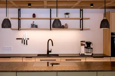 Küche/Küchenzeile in der Unterkunft Hoheneck Apartment