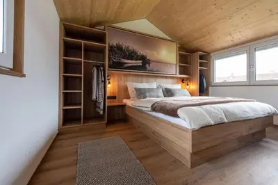 Ein Bett oder Betten in einem Zimmer der Unterkunft Ländleapartments