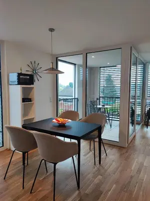 Küche/Küchenzeile in der Unterkunft Wohlfühlapartments in Hard