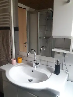 Ein Badezimmer in der Unterkunft Ferienwohnung auf der sonnigen Südseite