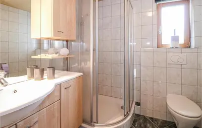 Ein Badezimmer in der Unterkunft Bezaubernde Ferienwohnung