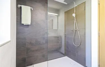 Ein Badezimmer in der Unterkunft Ferienwohnung Mit Ausblick
