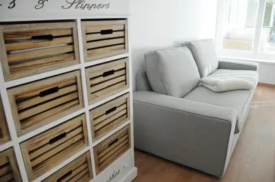 Ein Sitzbereich in der Unterkunft RELAX Apartment mit Garten - Lifestyle am Bodensee, Fahrräder & Parkplatz inklusive