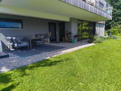 Ein Garten an der Unterkunft Casa Farnach