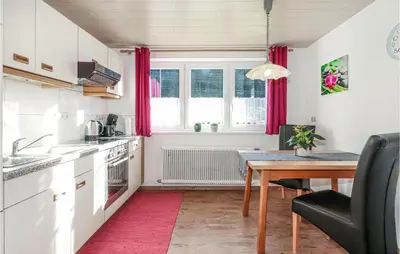 Küche/Küchenzeile in der Unterkunft Ferienwohnung Mit Ausblick