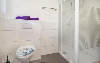 Ein Badezimmer in der Unterkunft Ferienwohnung Mit Ausblick