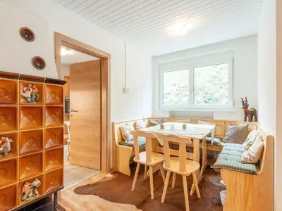 Ein Sitzbereich in der Unterkunft Ferienhaus Feldkirch mit Aussicht