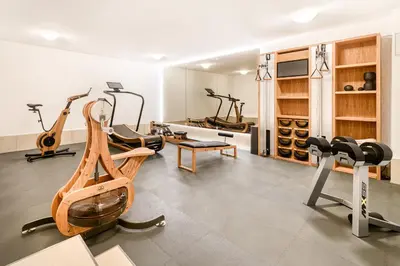 Das Fitnesscenter und/oder die Fitnesseinrichtungen in der Unterkunft Chalet Lilly - Family and Friends by A-Appartments mit Ski in - Ski out