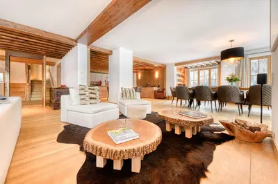 Ein Sitzbereich in der Unterkunft Chalet Lilly - Family and Friends by A-Appartments mit Ski in - Ski out