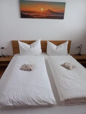 Ein Bett oder Betten in einem Zimmer der Unterkunft Faschina Apartment - Top 1