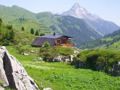 Naturlandschaft in der Nähe des Chalets