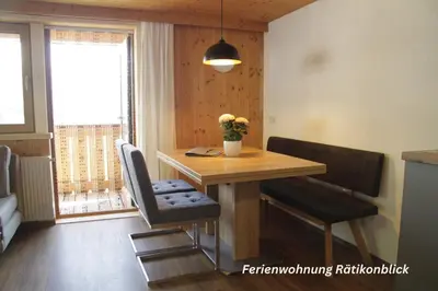 Ein Sitzbereich in der Unterkunft Urlaub am Obermahd
