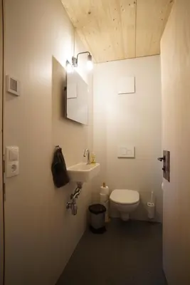 Ein Badezimmer in der Unterkunft Hirschberghütte