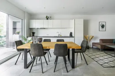 Küche/Küchenzeile in der Unterkunft homy City Diamant in Feldkirch, Grenznähe und doch Zentral