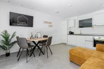 Küche/Küchenzeile in der Unterkunft homy City Diamant in Feldkirch, Grenznähe und doch Zentral