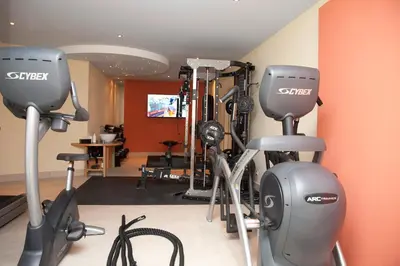 Das Fitnesscenter und/oder die Fitnesseinrichtungen in der Unterkunft Hotel Die Montafonerin