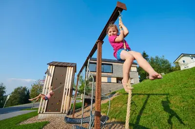 Ein Kinderspielbereich in der Unterkunft Bei FINK's