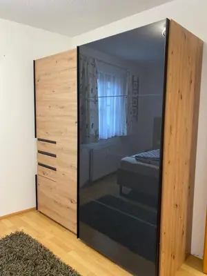 Ein Bett oder Betten in einem Zimmer der Unterkunft sonnige gemütliche FEWO