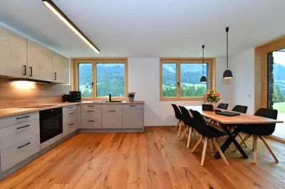 Küche/Küchenzeile in der Unterkunft Straußberghof